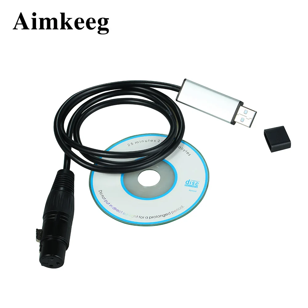 

USB to DMX Interface Adapter LED Disco Light Dmx Controller Computer PC Stage Light DMX512 Controller Dimmer Signal Conversion