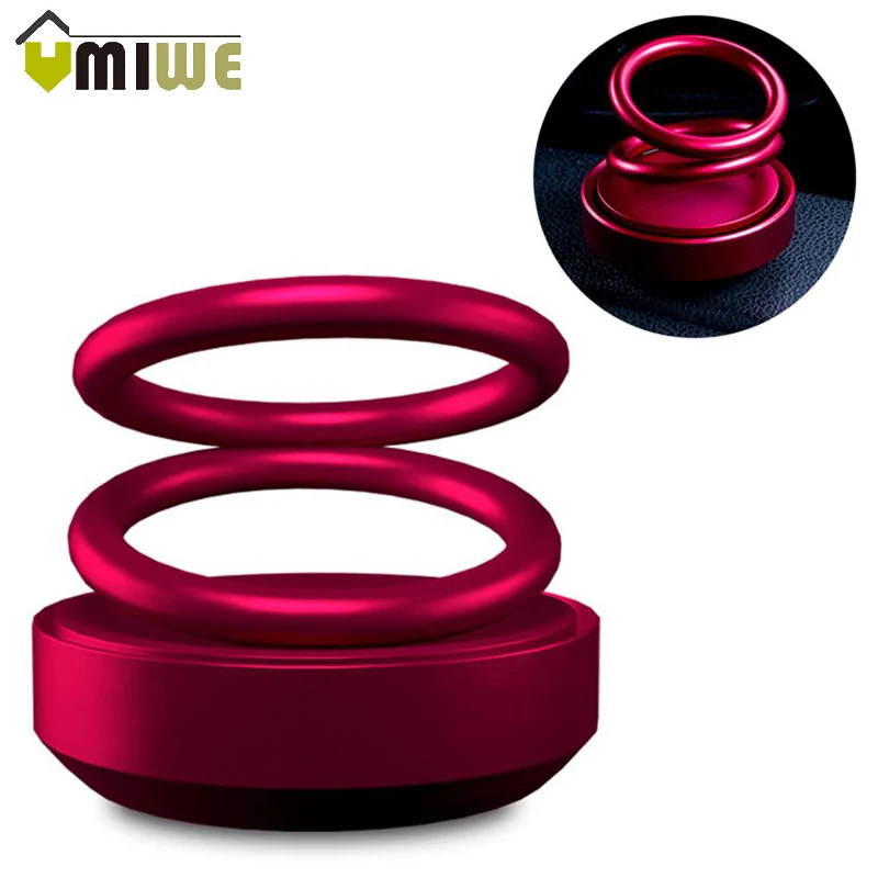 

High-end Double Ring Rotating Designed Car Aromatherapy Diffuser Air Purifier Aroma Diffuser Car Scent Fragrance Air Freshener