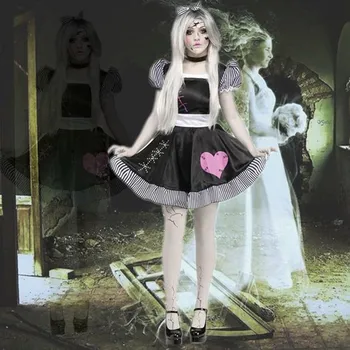 

Halloween adult women Sexy Ghost Bride Bridesmaid Cosplay Party Costumes Deguisement Sexy Dress Cosplay Disfraces