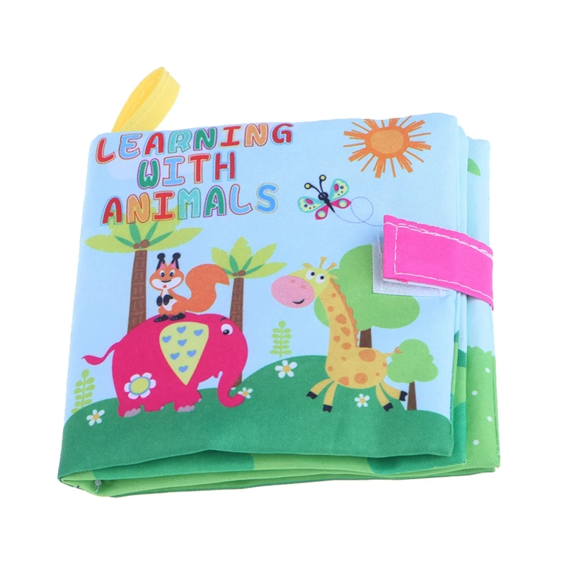 Baby Cloth Book Toy Teether Infant Learning Education with animals for Newborn Infantis Educational Toys