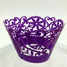 Жемчужные бумажные обертки полый торт 100 шт./компл. украшения торта окружающий край плесень Свадьба День Рождения Аксессуары 7Z