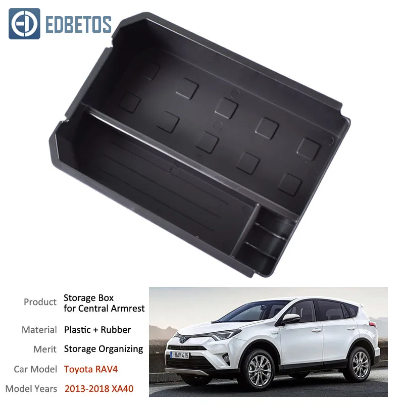 

Armrest Box Storage For Toyota RAV4 RAV 4 2014-2015 2016 2017 2018 Accessories Interior Front Center Storage Box organizer