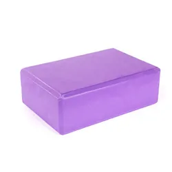 High - Density EVA Foam Yoga Exercise Blocks for Stretching and Fitness (PURPLE)
