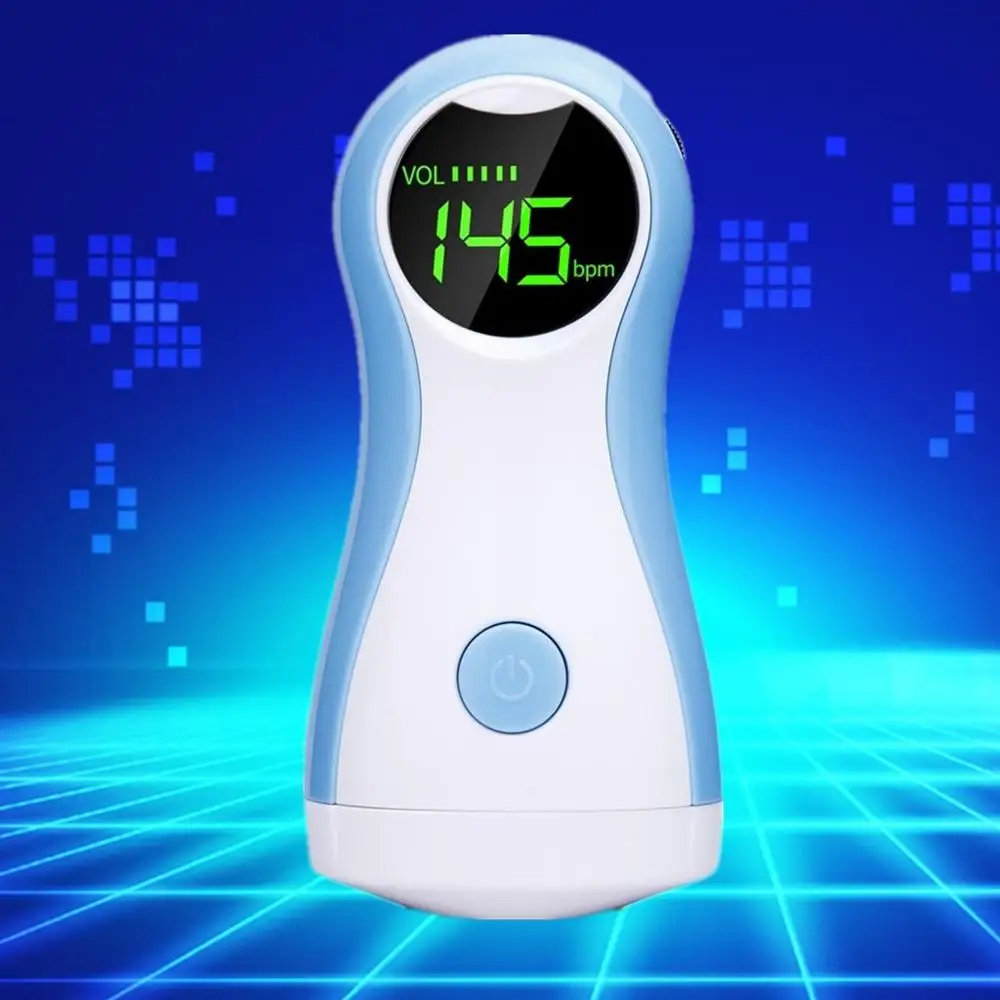 

DigitalPortable Fetal Doppler Baby Heart Rate Best Fetus Monitor CE Pocket Prenatal Vascular Beat Headset