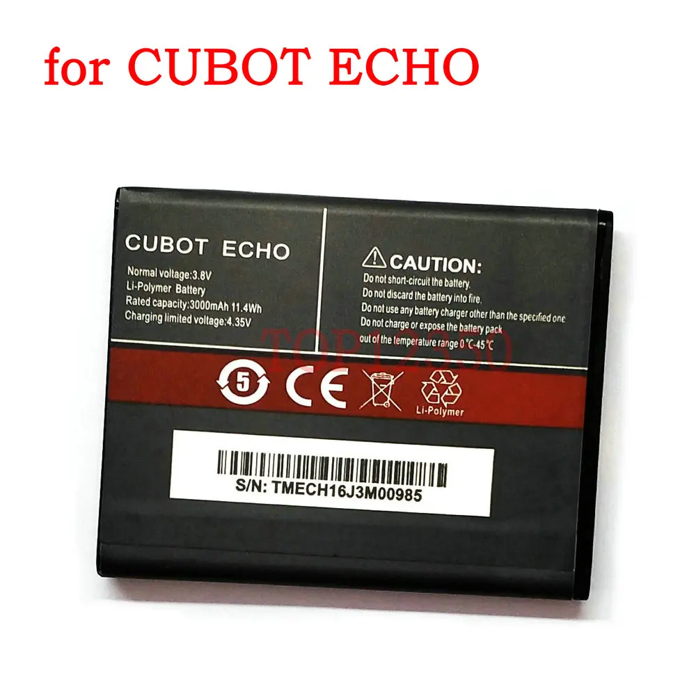 Высококачественный аккумулятор 3000 мАч для смартфона CUBOT ECHO мобильный телефон |