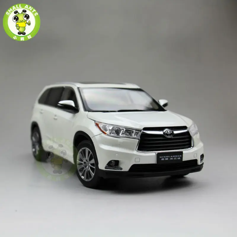 1:18 Highlander литая под давлением модель автомобиля SUV белого цвета