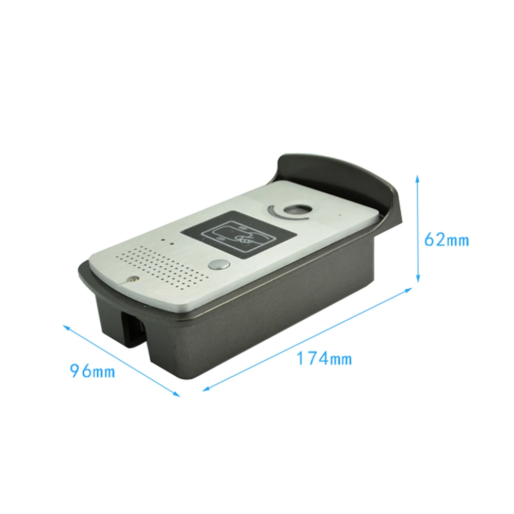 New Smart home Control 7 inch Display 1 to 2 Door Bell Wired Video Door Phone System HD waterproof camera RFID Card Door release