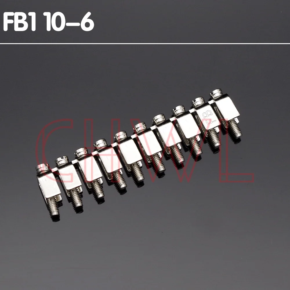 

5pcs/lot FB 10-6 Central Bridge Matching UK-2.5B Terminal Block 10 Digit Cross Connection Adaptor Copper Jumper FREE SHIPPING