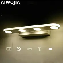 New Simple Bathroom Mirror Light LED Bathroom Wall Lamp Stainless Steel lamparas de pared Make-up Waterproof Anti-fog Lamps european mirror lamps waterproof anti fog antique bathroom bathroom mirror cabinet lamp retro bathroom dressing table wall light