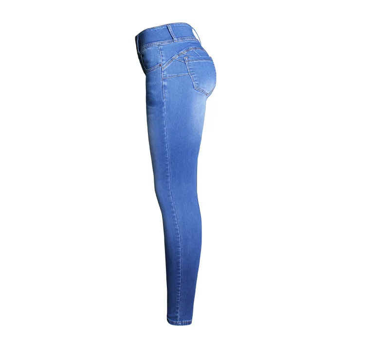 High Waist Jeans Hot Fashion Stretchable Skinny Jeans Women Denim Washed Pencil Pants Full-Length Tight Butt Lift Jeans Female (3)