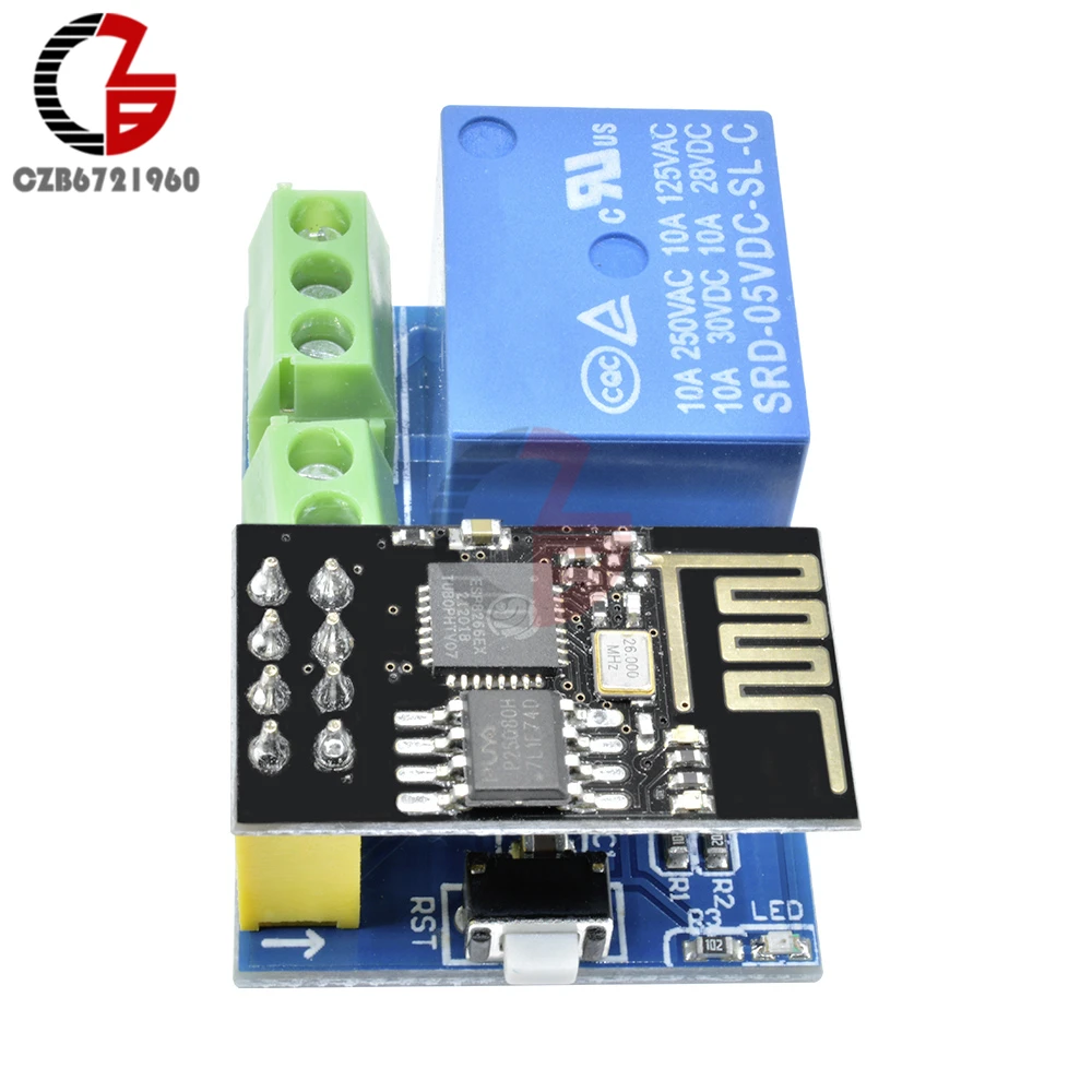 Релейный модуль ESP8266 5 В беспроводной с дистанционным управлением через