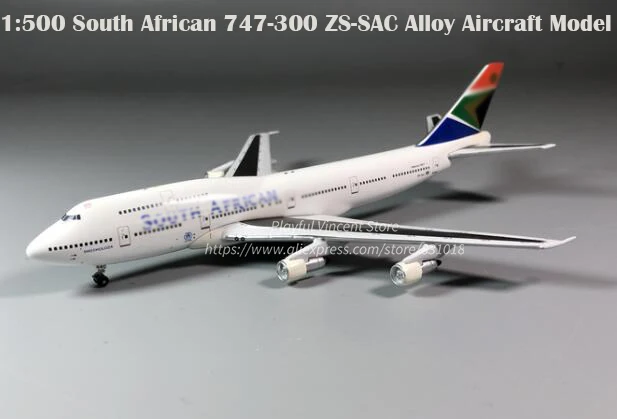 

Boutique rare 1:500 South African 747-300 ZS-SAC Alloy Aircraft Model Collection model