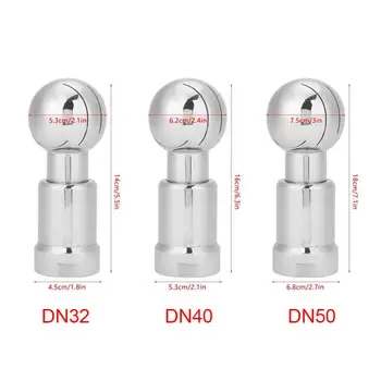

2"BSP Spray Ball DN50/1-1/2"BSP DN40/1-1/4"BSP DN32 Sanitary Spray Ball ToolsTank Cleaning Ball Stainless Steel