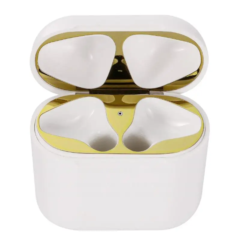 Металлический пылезащитный чехол для Apple AirPods Защитная Наклейка аксессуаров