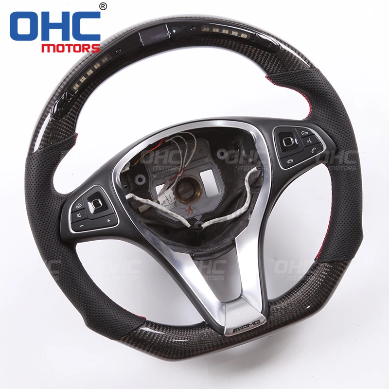 LED Steering Wheel compatible for Mercedes Benz W204,S204W212,V212,S212X156 X253 W246C117,X117 W218 C GLA E GLKB CLA Class