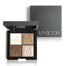 4 цвета макияж матовые тени для век Палитра Профессиональный глаз блеск пигмент голый палитра для макияжа