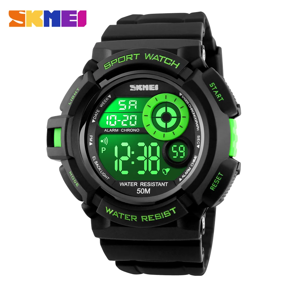Продажа Новые спортивные часы SKMEI Brand S SHOCK 5ATM для плавания, восхождения, военные часы для мужчин, светодио дный светодиодные цифровые часы, водостойк...
