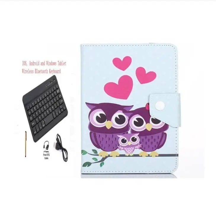 

MiPad4 Plus 10'' Bluetooth Keyboard Case For Xiaomi Mi Pad 4 Plus MiPad4plus 10.1" cover tablet PC PU Leather Stand+pen+OTG+USB