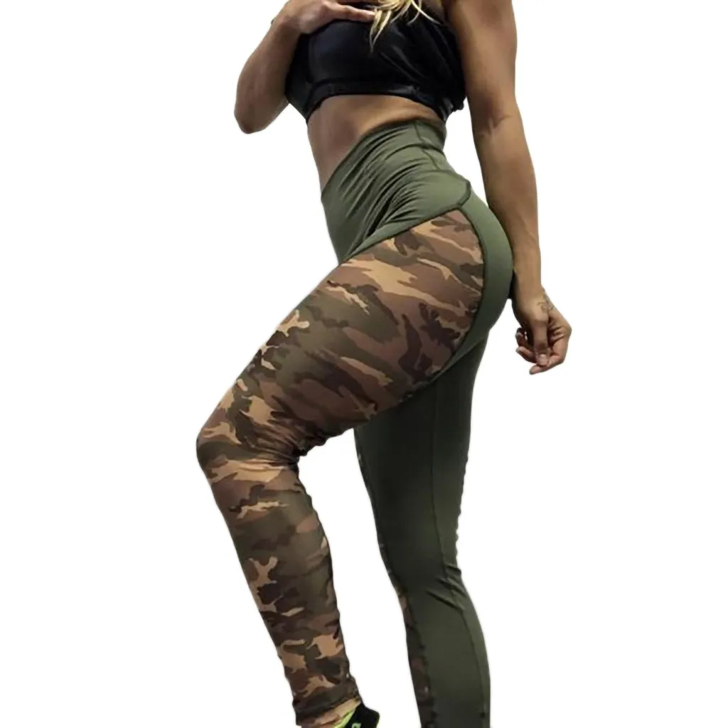 camo yoga pants womens