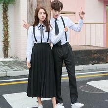 Японский Школьный костюм-униформа для школьников-школьниц в британском стиле, осенне-зимний комплект с юбкой для мальчиков и девочек, H2417