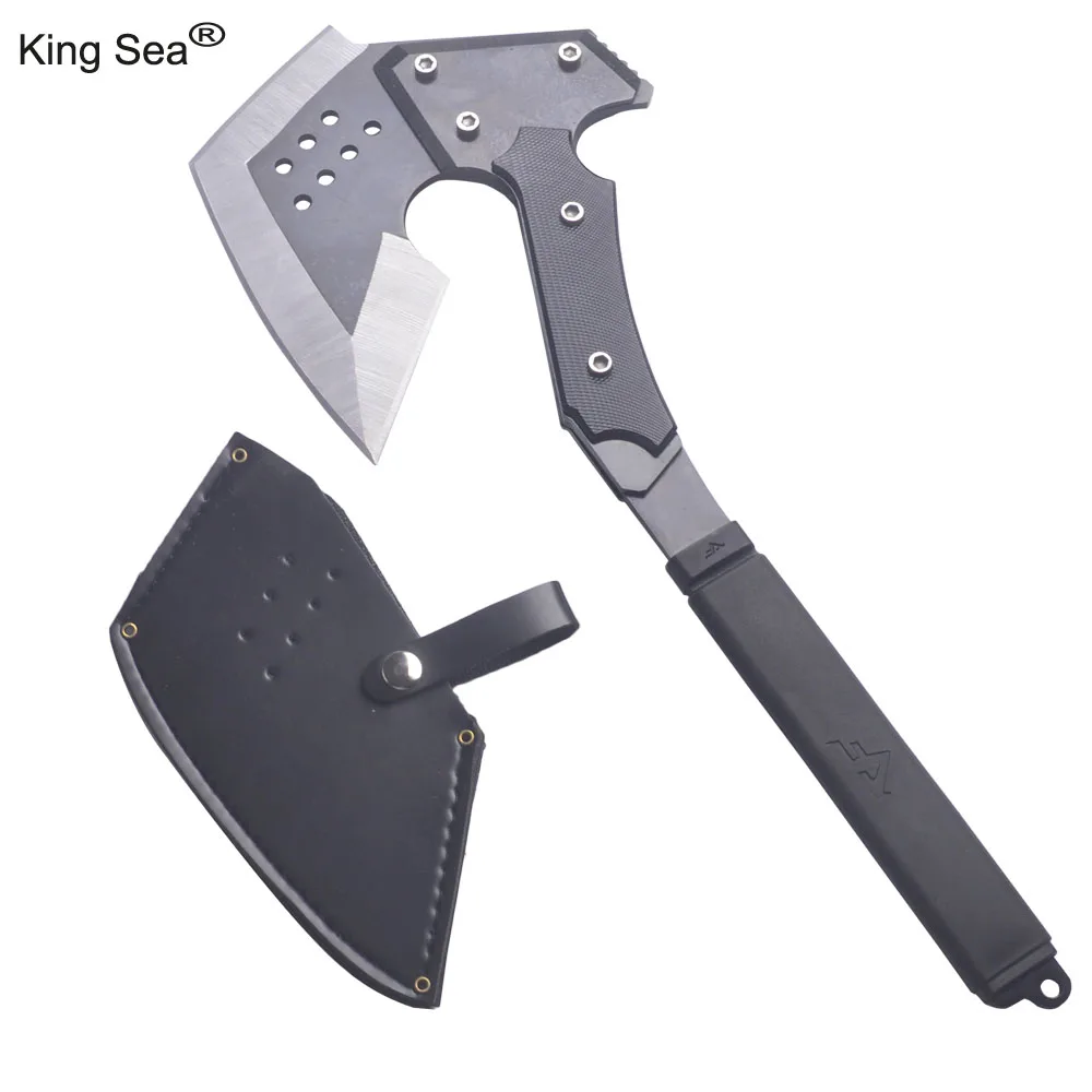

King Sea Chopping Axe Hand Axe Camp Hatchet for Splitting Kindling and Chopping Branches with Strong Anti-Slip Grip Handle
