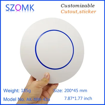 

1 piece, 200*45mm customizable plastic electronics router controller box high quality ceiling wifi plastic enclosure housing