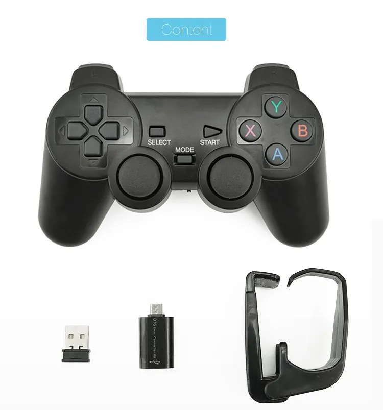 Беспроводной геймпад для ПК для PS3 Android Phone tv Box джойстик 2,4G Joypad пульт дистанционного управления для Xiaomi Micro USB/type C OTG Смартфон