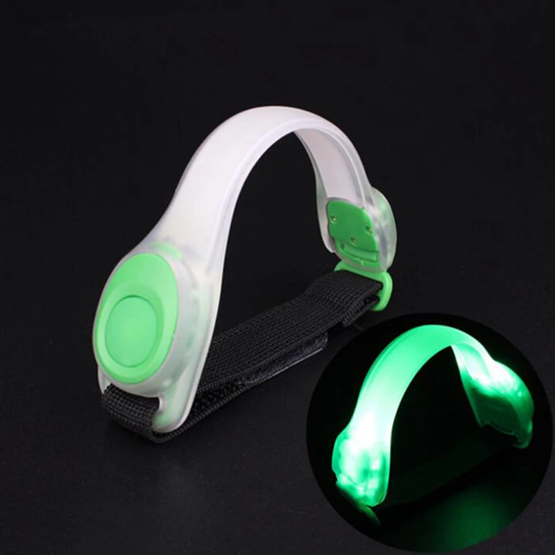 Warning Arm Belts Strap Sport Jogging Running Cycling Safety Bands Outdoor Steady Flashing LED Luminous Glare Glow Light Armband (2)