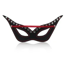 Adult Games Leather Eyes Mask Fetish BDSM Sex Bondage Sexy Erotic Nightclub Role-play Halloween Party Mask Sex Toys For Couples