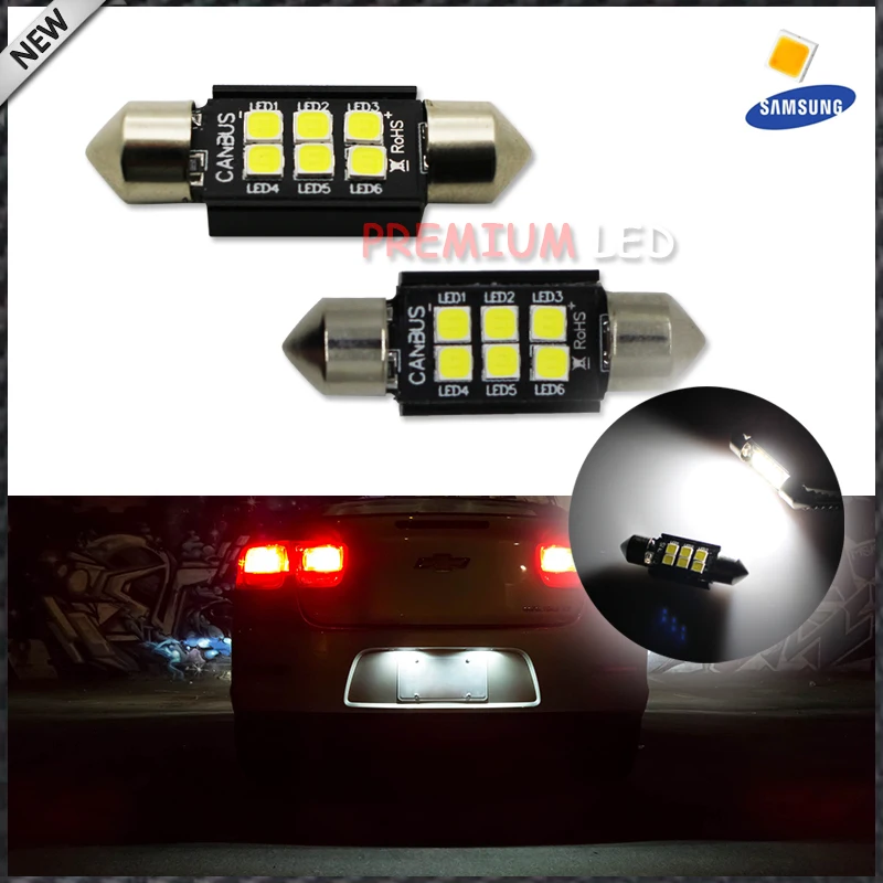 Ijdm ксеноновые Белый 3535 1.50 &quot36 мм 6418 C5W Canbus Светодиодные лампы ошибок для Audi BMW Mercedes