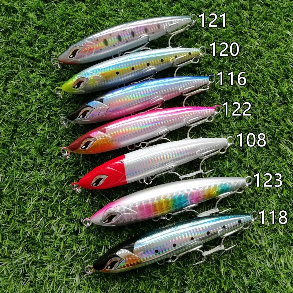 

Noeby 7pcs 160mm 59g Fishing Quality professional Fishing Lures Floating Top water Pencil Lure Fishing Tackle Stick Bait