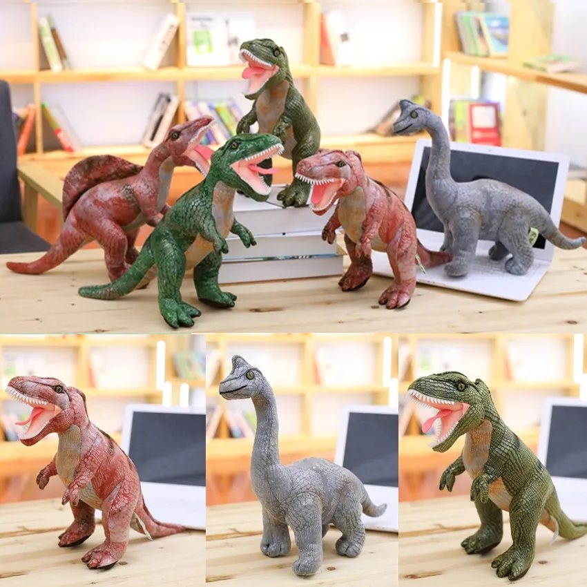 Новый реалистичный динозавр плюшевые игрушки хобби, Tyrannosaurus мягкие игрушки куклы для детей мальчиков подарок, Детские Классические