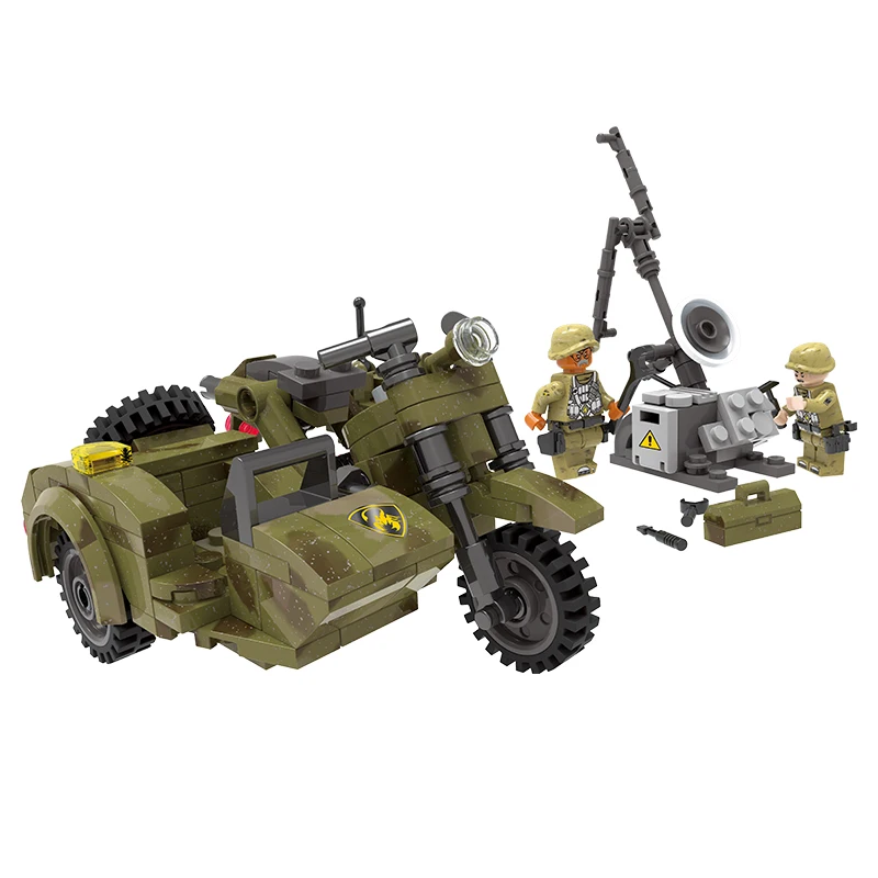 Xingbao 256pcs Military rmy Motorcycle DIY Building Blocks Bricks Set Toys Compatible Legoinglys With Figures Gift For Children Xingbao 256pcs Military rmy Motorcycle DIY Building Blocks Bricks Set Toys Compatible Legoinglys With Figures Gift For Children