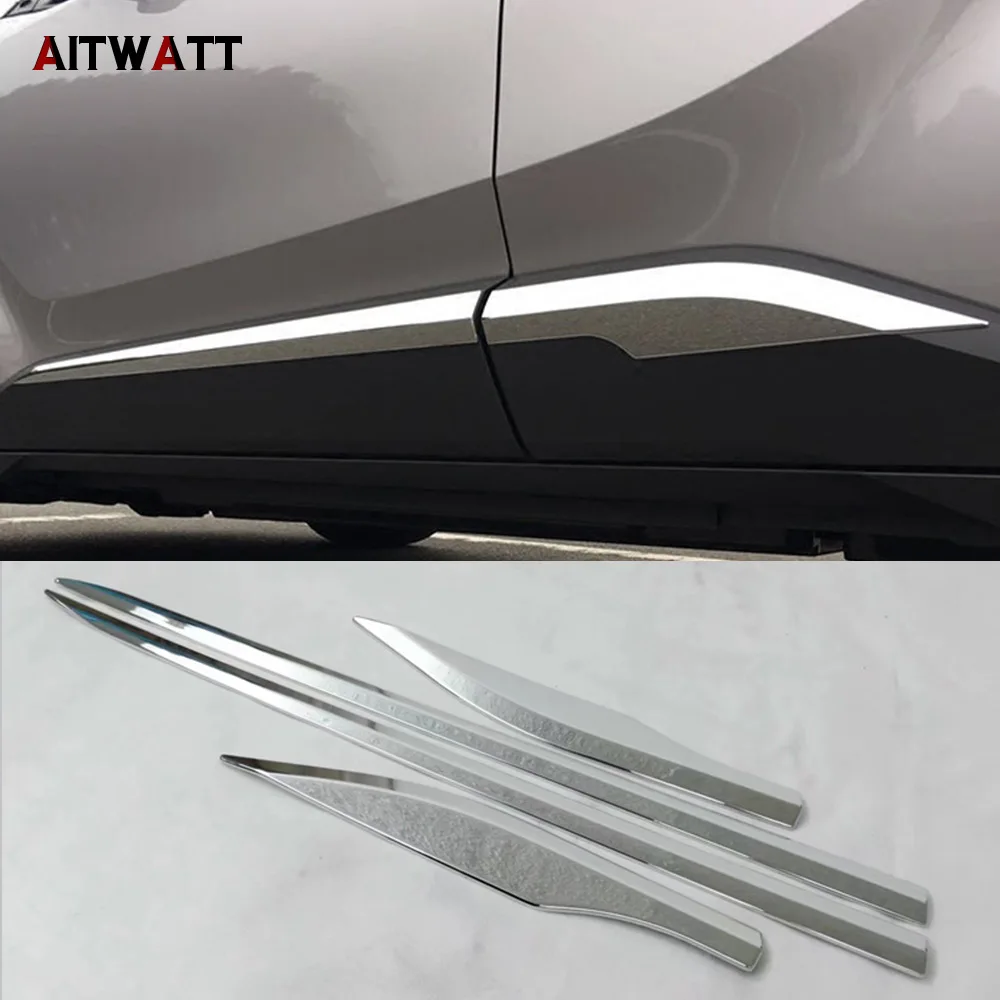 Buy For Toyota C HR CHR 2018 2017 ABS Chrome Side Door