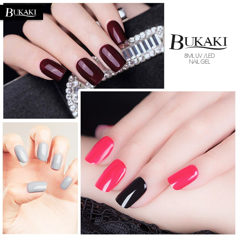 1 قطع bukaki تلألؤ uv و led جل البولندية لامعة نقع معطلة هلام مسمار الفن ألوان الأظافر طويلة الأمد 29 الصيف هلام ورنيش