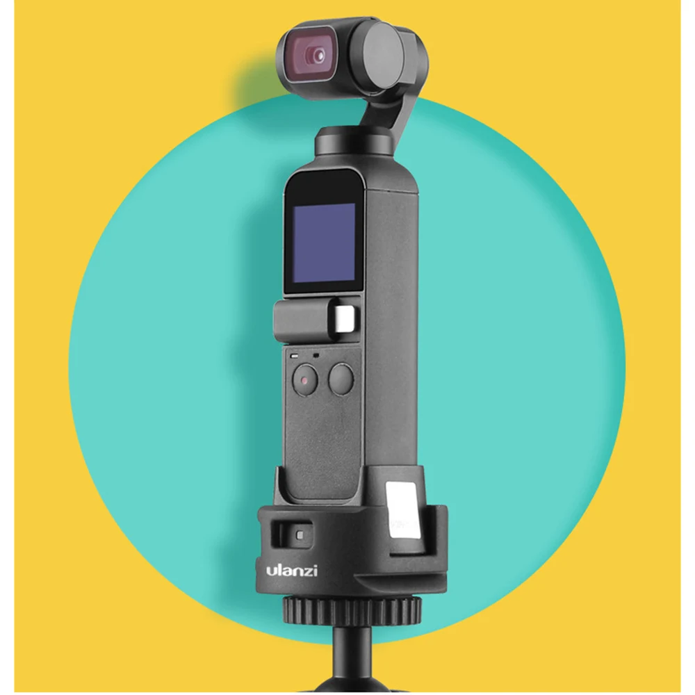 

For DJI OSMO POCKET Handheld Gimabal WiFi Tripod Adapter Base Stand with Quick Release Mount with Charging Hole for Osmo Pocket