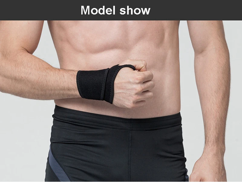 Professional elastic sports safety carpal tunnel tennis wrist bandage brace support free shipping (8)