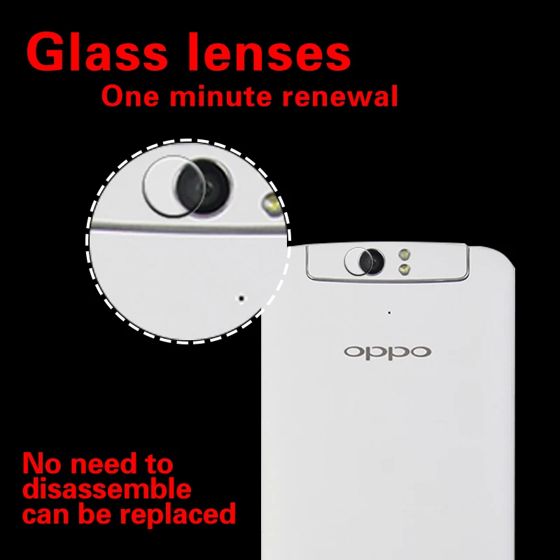 Anti Oil Rear Camera Lens Tempered Glass Film For OPPO N1