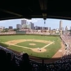 High angle view of a baseball stadium  Wrigley Field  Chicago  Illinois  USA Poster Print (30 x 13)