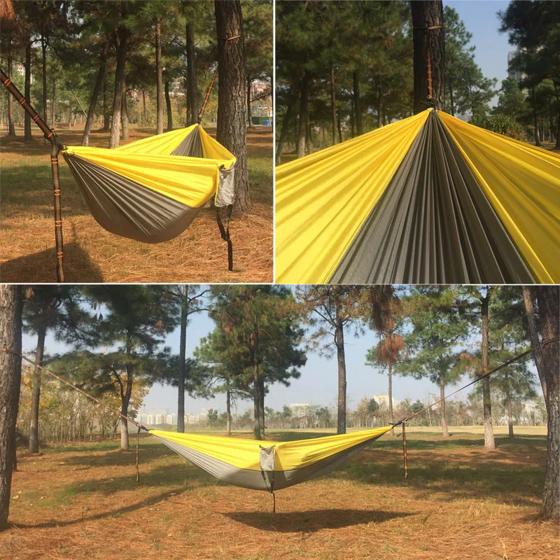 2019 Dropshipping Portable Parachute Hammock Camping Survival Garden  Hunting Leisure Hamac Travel Double Person Hamak