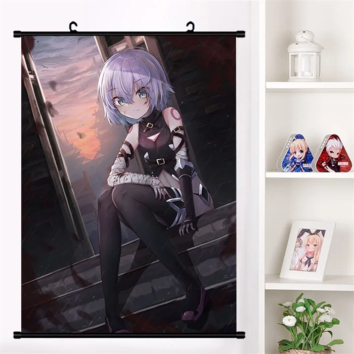 V Аниме игра Fate/Apocrypha Fate/Grand Order Jack the RipperWall прокрутка плакат мультфильм настенные подвесные плакаты домашний декор - Цвет: V