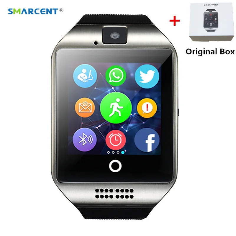 

S18 Bluetooth Smart Watch With Camera facebook Sync SMS MP3 WristWatch Support Sim TF For IOS Android Phone pk GT08 DZ09 V9 T8