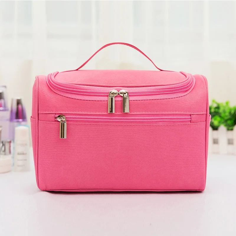 Женская косметичка необходимо Макияж сумка Косметолог косметичка несессер сумка-Органайзер чехол для чемодана сумка Туалет сумка - Цвет: Pink