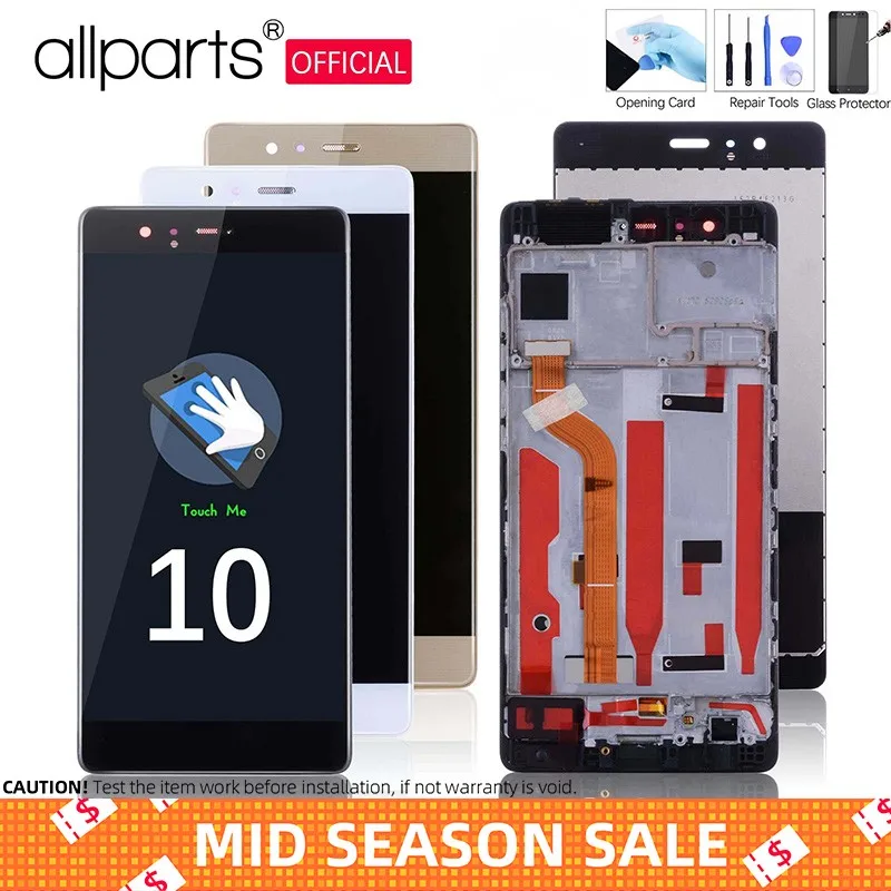 

Original LCD For Huawei P9 Display Touch Screen with Frame Replacment For Huawei P9 LCD Display Digitizer EVA-L09 L19 L29