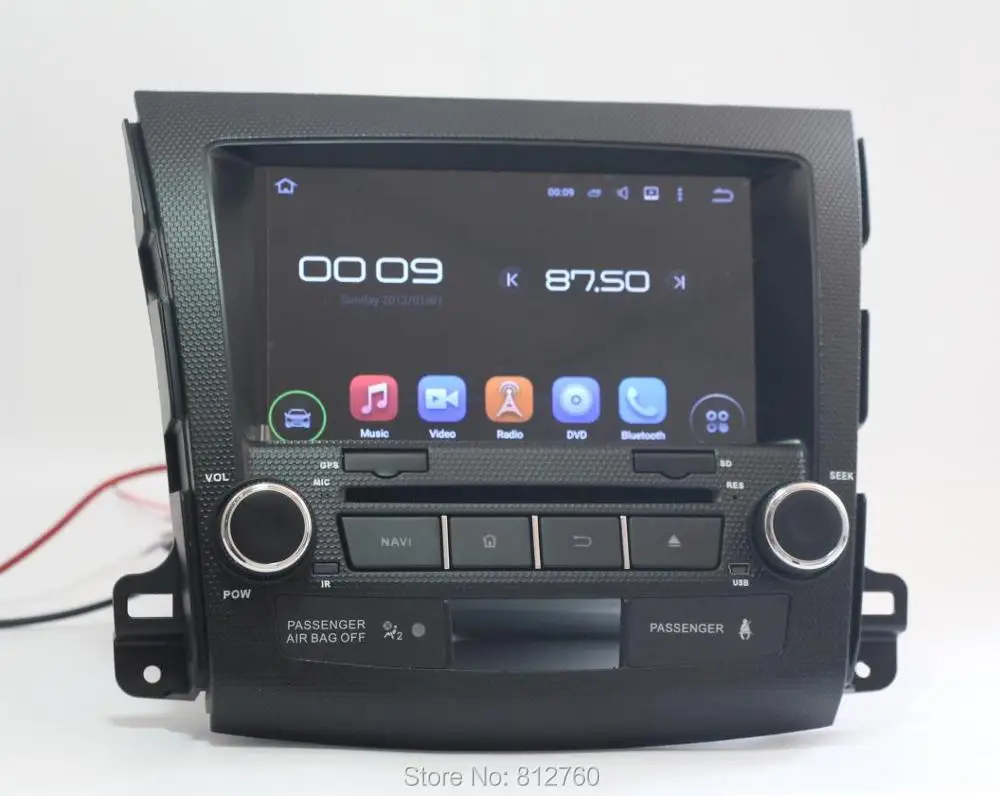 Sale Quad Core 1024*600 Android 5.1 Car DVD GPS for MITSUBISHI OUTLANDER 2006-2012 PEUGEOT4007 Radio RDS Audio Automotivo Recorder 11