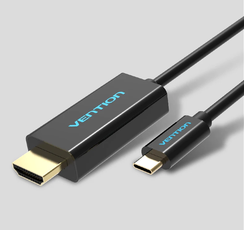 Vention USB Type C в HDMI 1.8 м кабель USB 3.1 Type-C Мужчина HDMI Кабель-адаптер Поддержка 3840*2160 30 Гц для MacBook Google Pixel