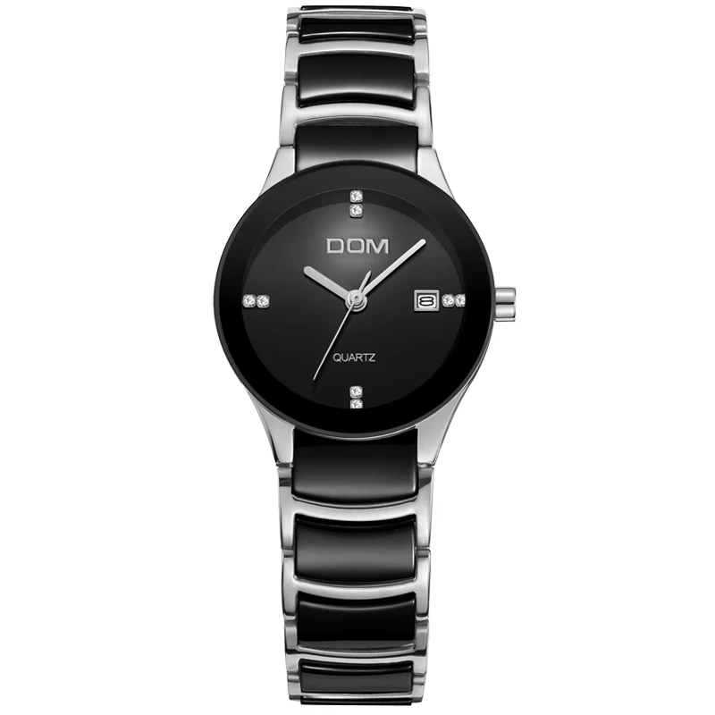 

DOM Ladies Watch brand waterproof quartz ceramic nurse hombre marca de lujo women's watches clock wrist watch For woman New T529