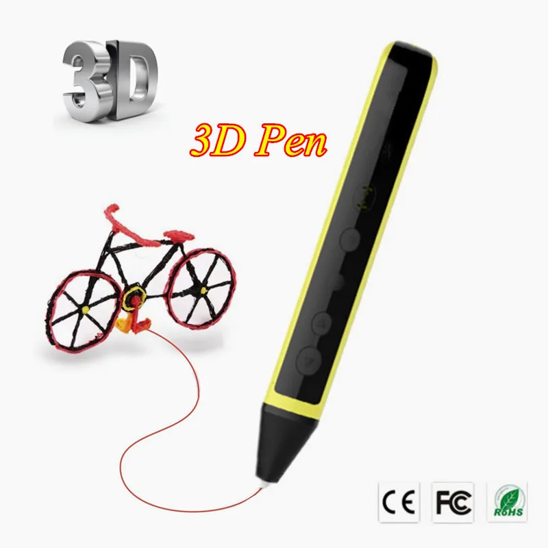 

2 Color 3D Pens With Can Speaking Function 3D Printer Pens Can Add 1.75MM PLA Filament Best Holiday Gift For Kids Drawing
