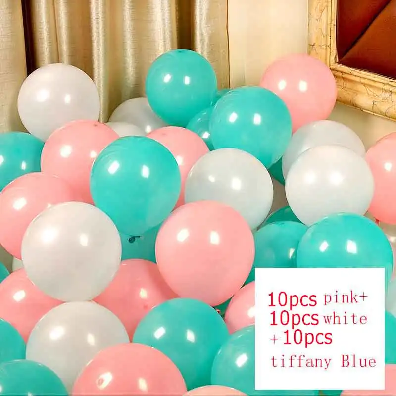30 шт./лот розовый, белый, прозрачный прозрачные воздушные шары латексные гелиевые шары для дня рождения, для свадьбы или «нулевого дня рождения» вечерние Декор - Цвет: mixed1