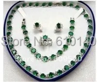 

HOT!Popular green e Lady necklace/bracelet/ring8# earring